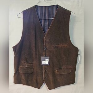 Nordstrom Brown Button-Up Vest